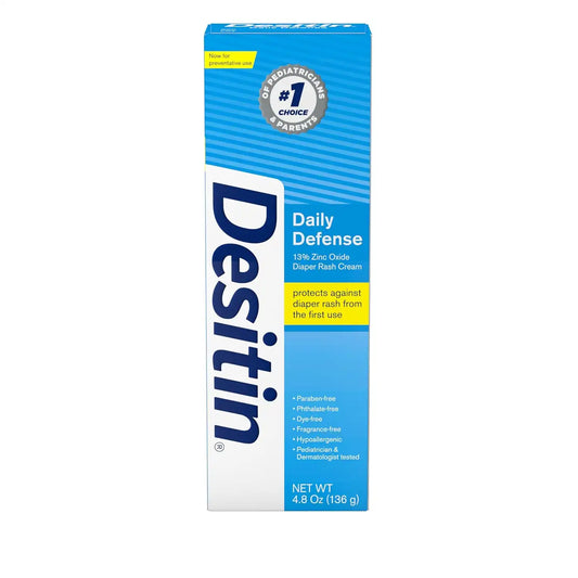 Desitin Daily Defense Diaper Rash Cream, 13% Zinc Oxide, 4.8 oz