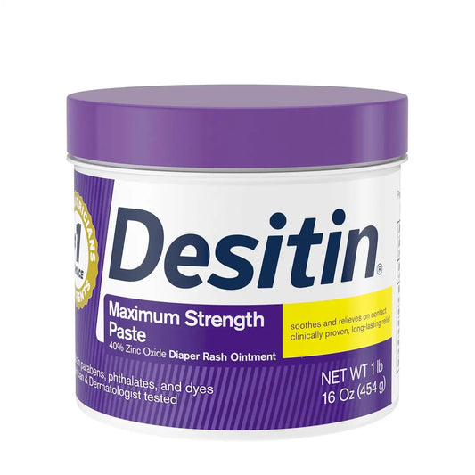 Desitin Maximum Strength Diaper Rash Cream, 40% Zinc Oxide, 16 oz